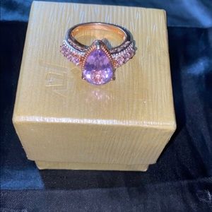 Lavender/purple colored promise ring